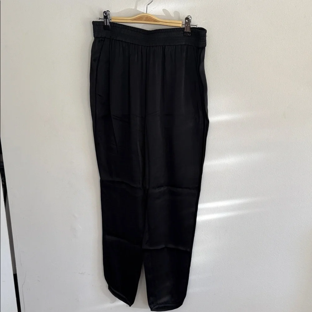 Zara Satin Black Pants - Picture 1 of 4
